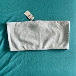 NWT Express x Karla Ribbed Tube Baby Blue/Sky Blue Top Summer Top Size Medium